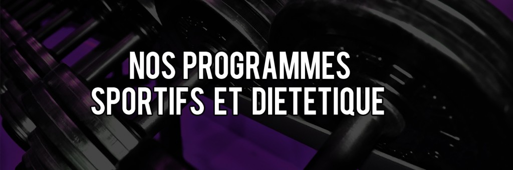 Bandeau programmes sportifs et diet